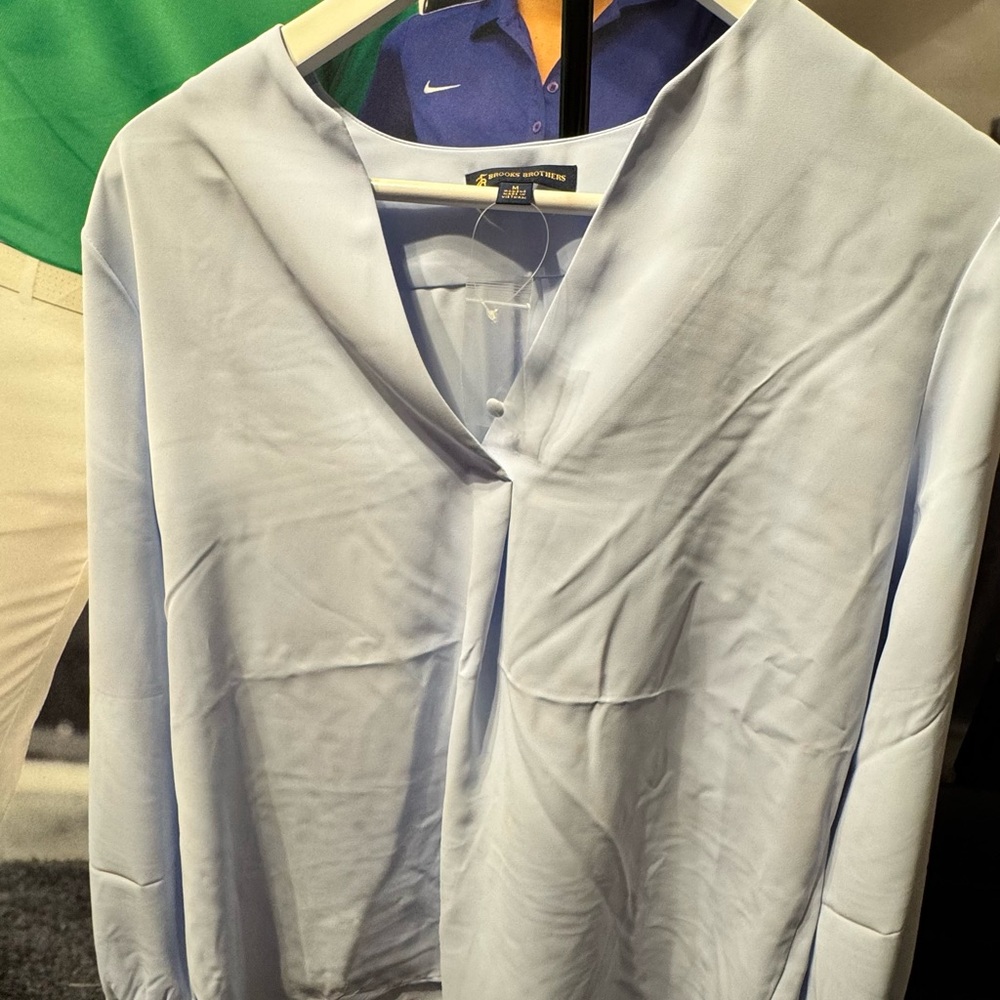Brooks Brothers Sky Blue Blouse